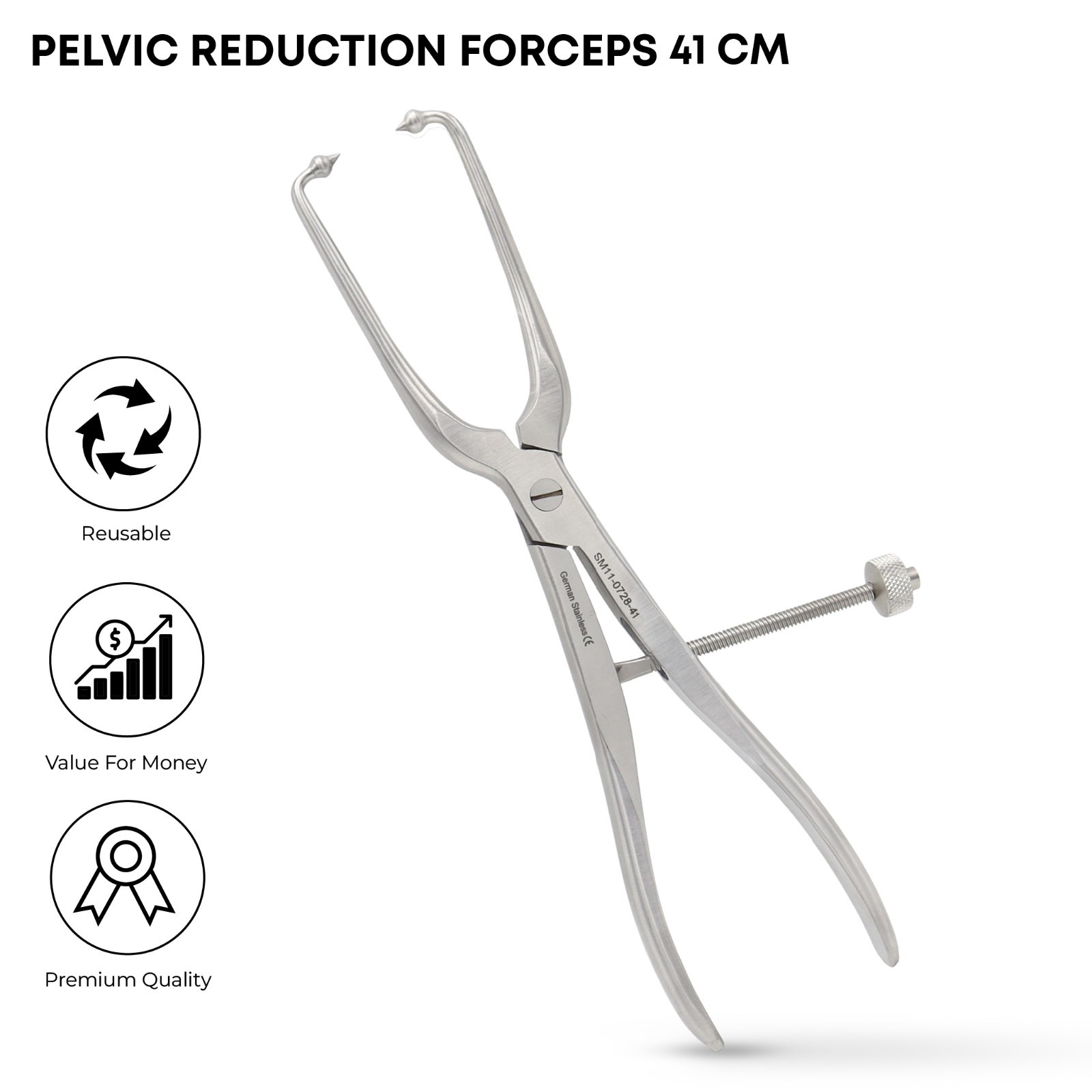 Orthopedic Pelvic Reduction Forceps Bone Holding Clamp 41cm Surgical Instrument