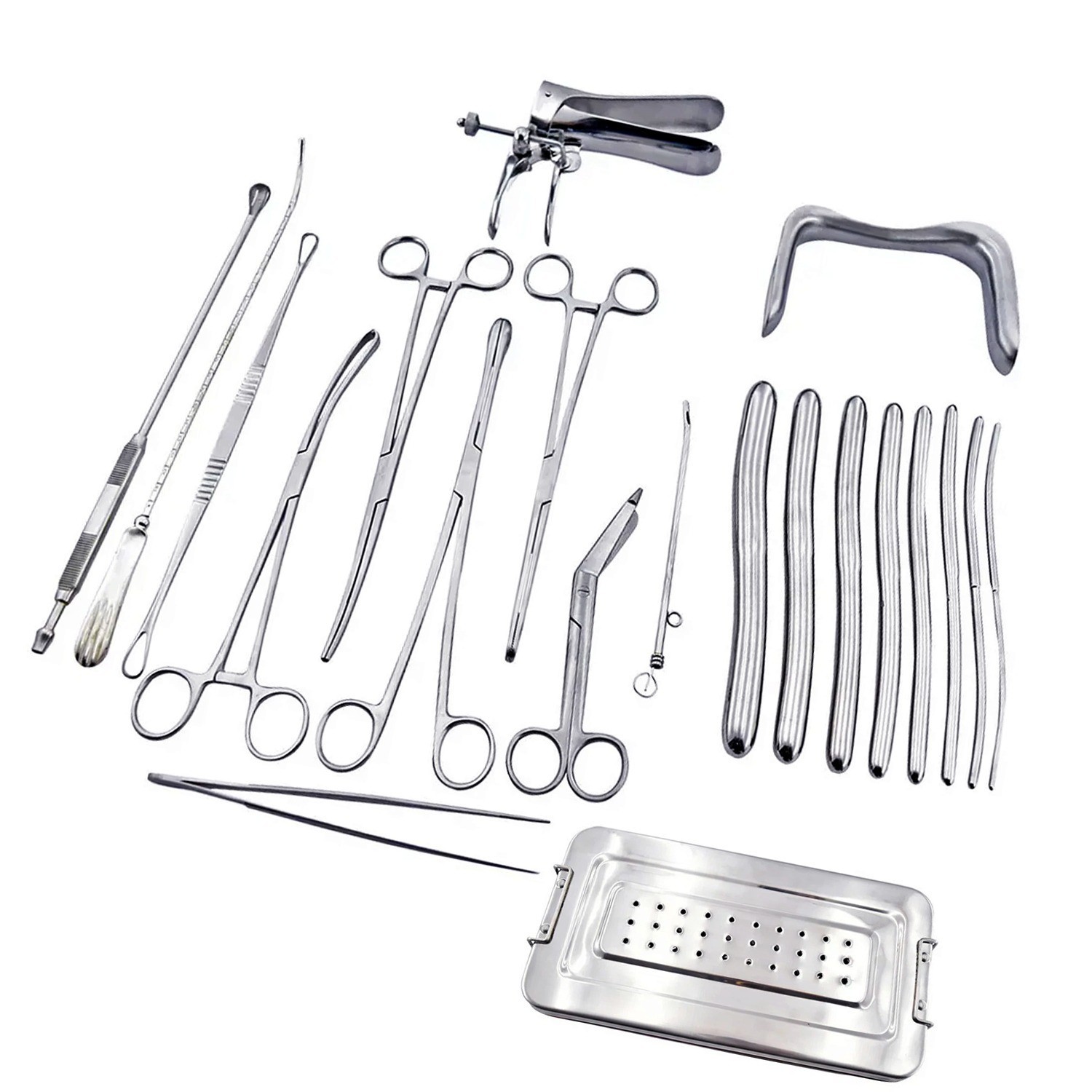 Dilation and curettage Instruments 21 Pcs Set Gynecology Instrument Set
