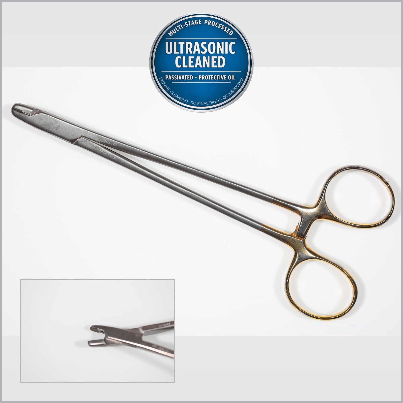 Codman 36-2025 Classic Plus Sternal Needle Holder, Serrated, TC, 6-3/4in