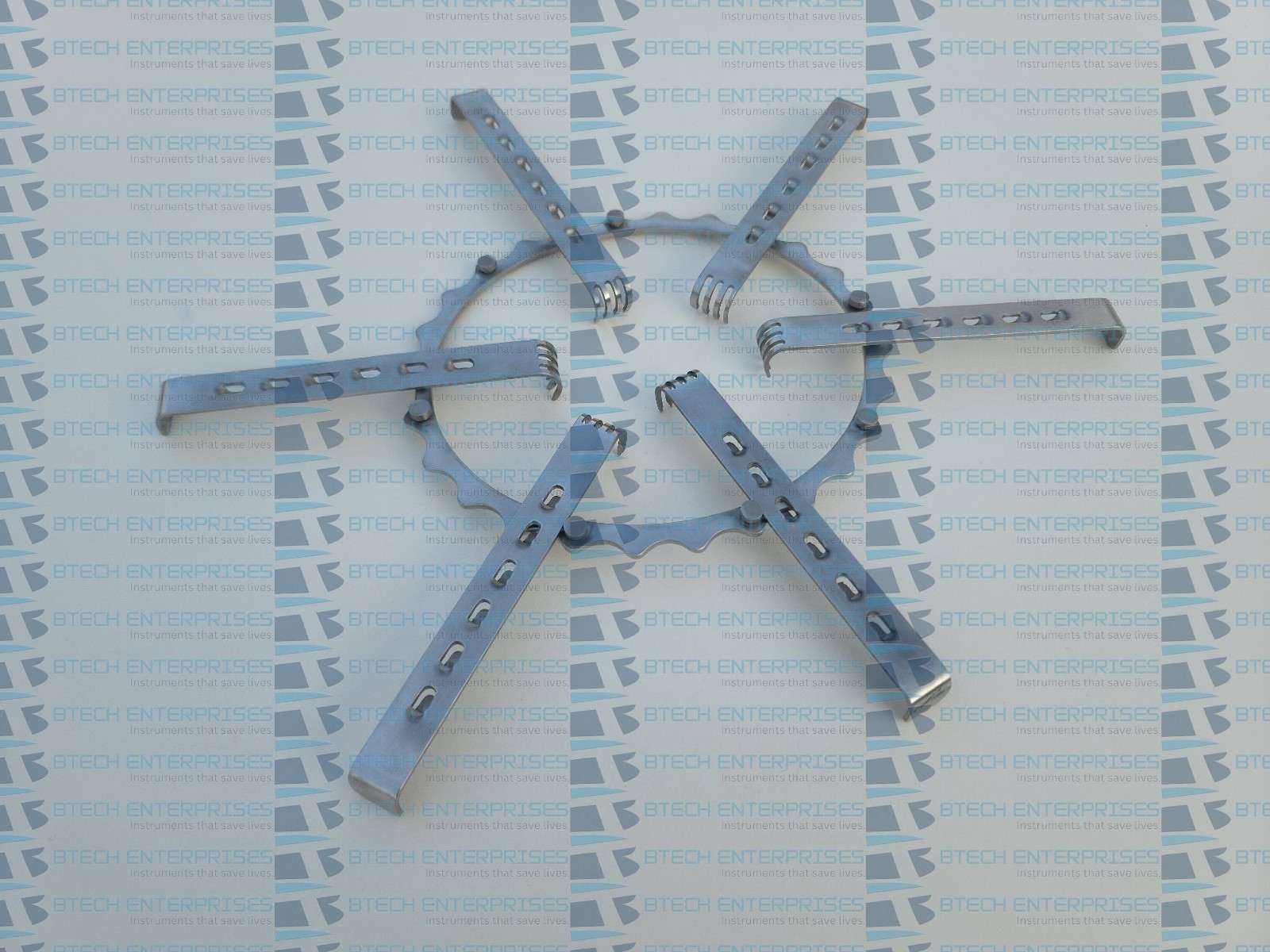 Turner WarWick Ring Retractor With Blades Set of 7 Urethroplasty