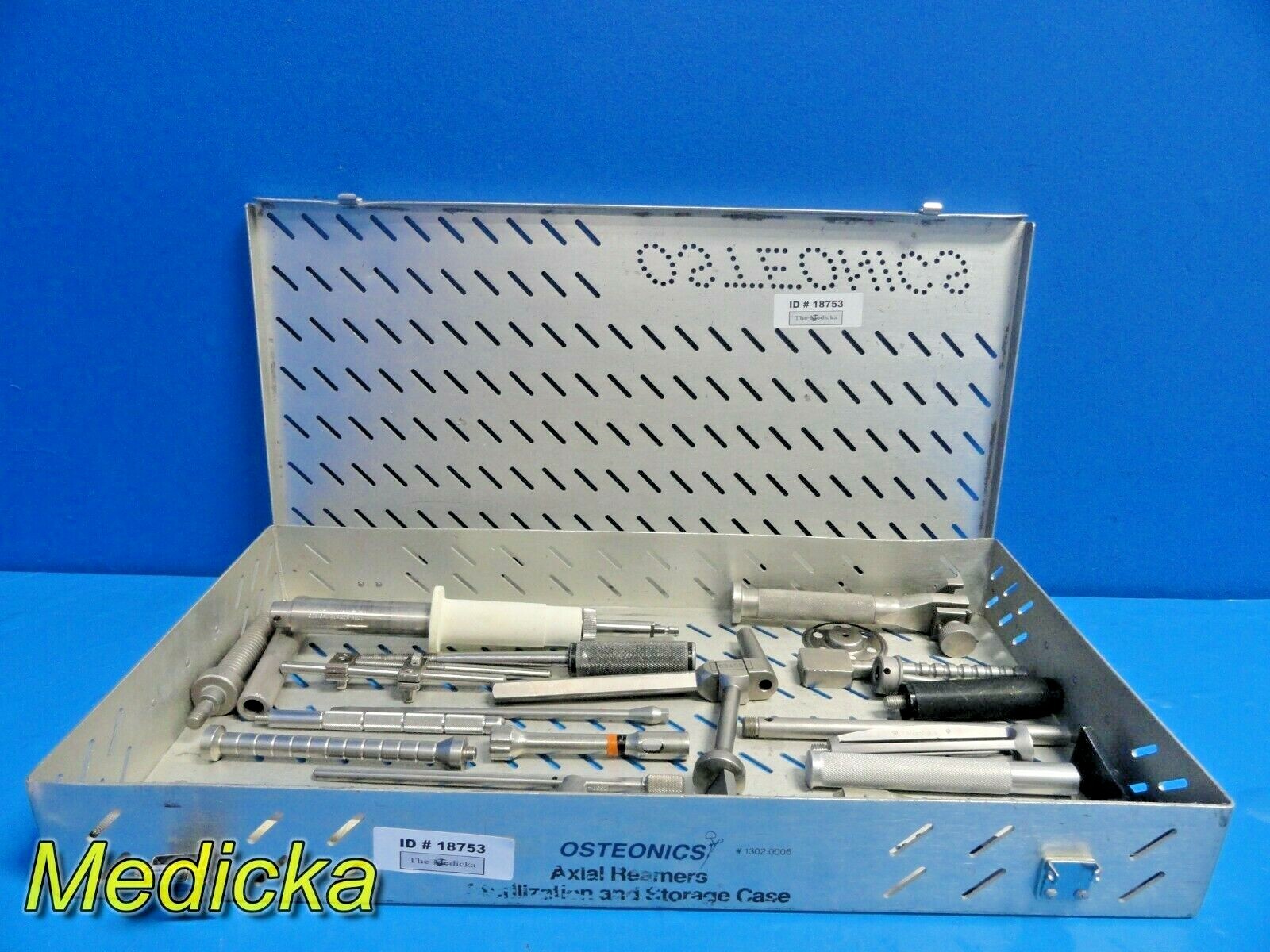 28X Stryker Howmedica Ostenoics ACE Assorted Orthopedic Instruments & Case~18753