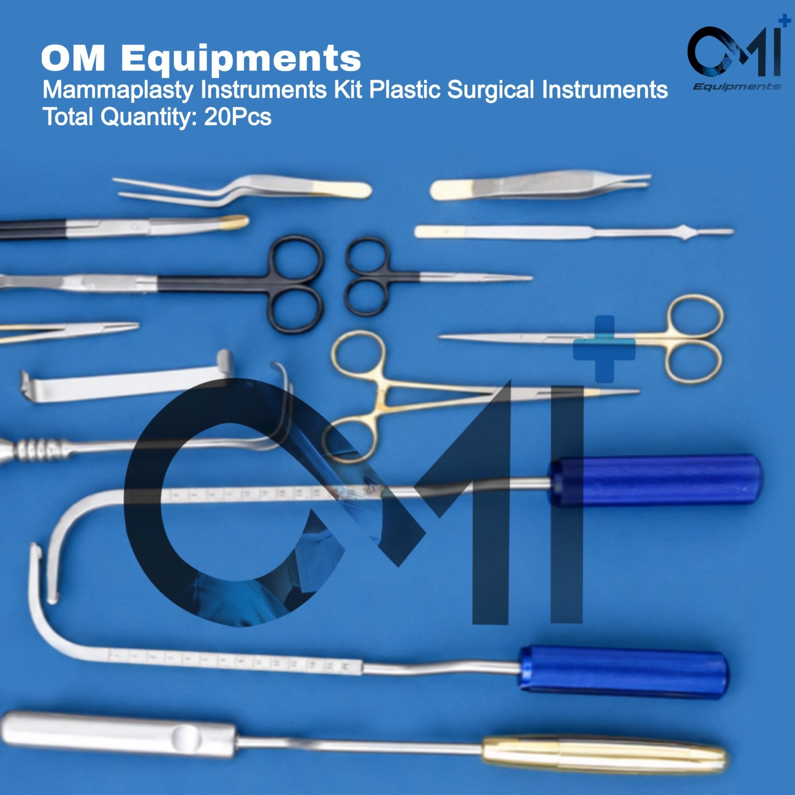 20 Pcs Mammaplasty Instruments Kit Plastic Surgery Surgical Instruments
