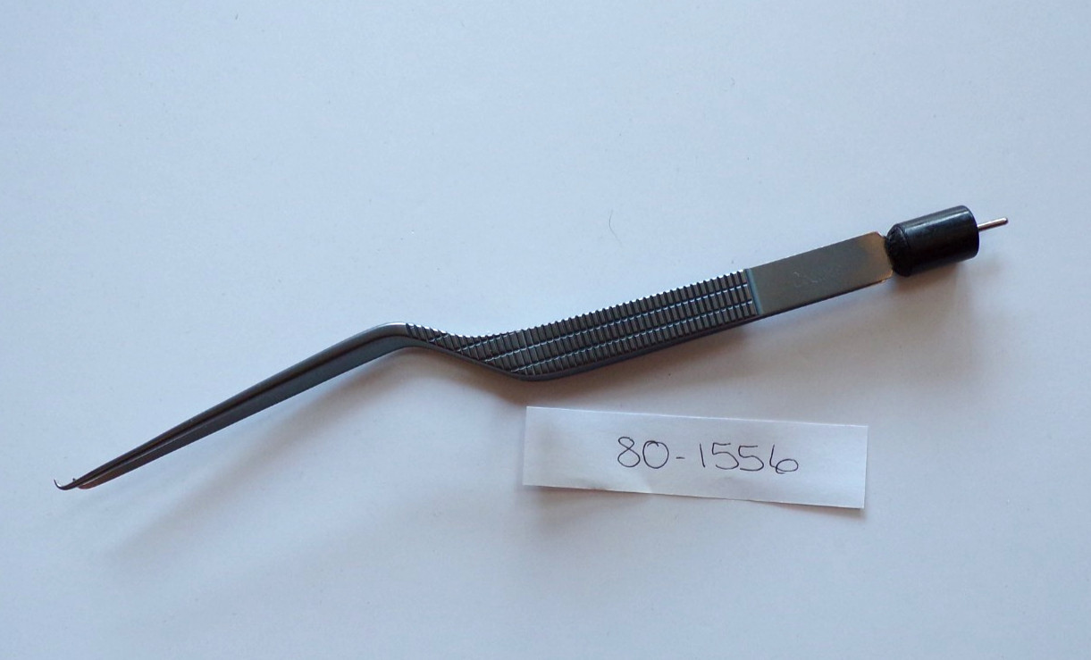 Codman Surgical Malis Bipolar Bayonet Curved Tip Titanium Forceps 80-1556