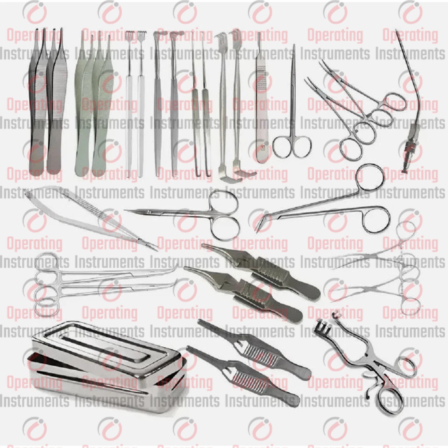 AV Fistula Surgery Set 30 Pcs Stainless Steel Vascular Surgical Instruments Kit