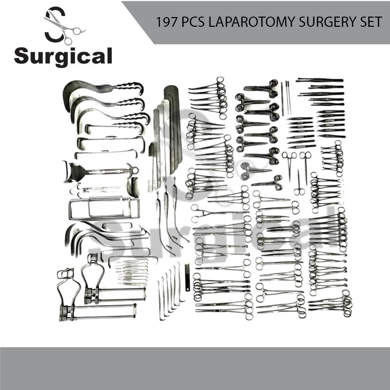 Laparotomy Surgery Set 197 Pcs Premium Quality Surgical Instruments