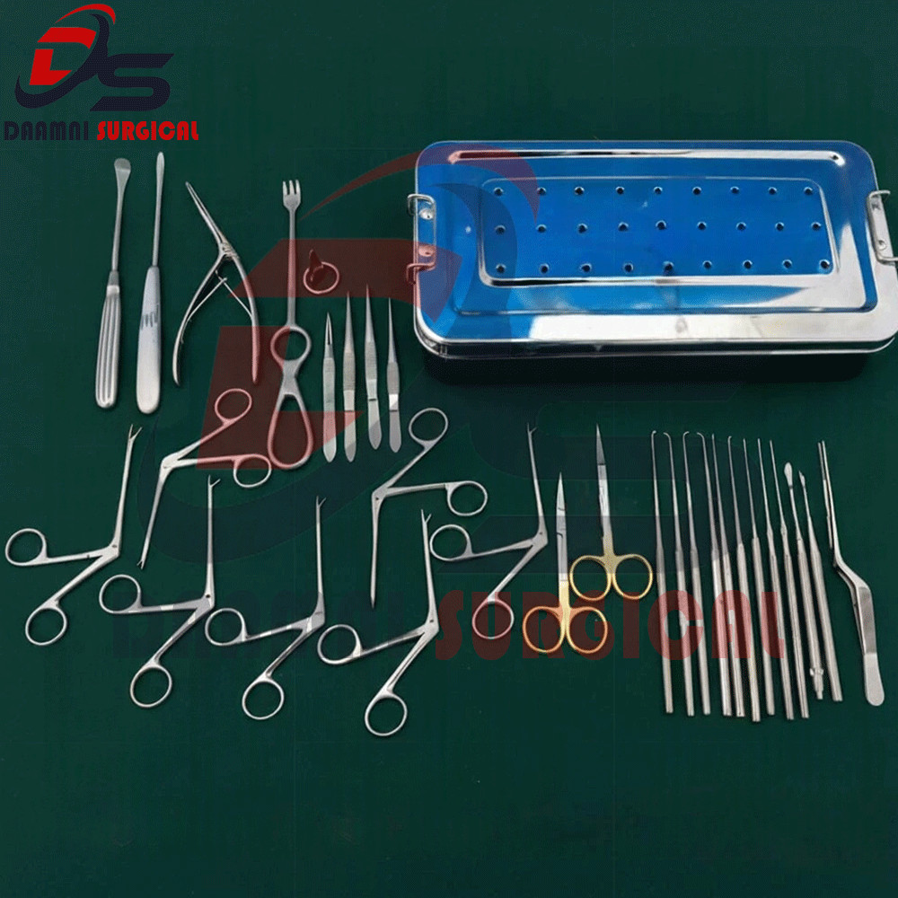 Tympanoplasty Instrument Set – 30 Pcs ENT Micro Ear Surgery Set