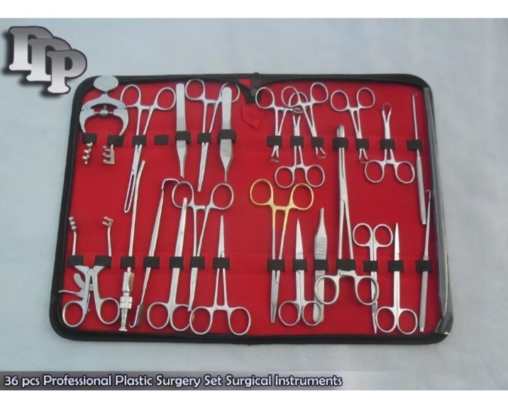 36 Pcs Professional Plastic Surgery Set Surgical Instruments