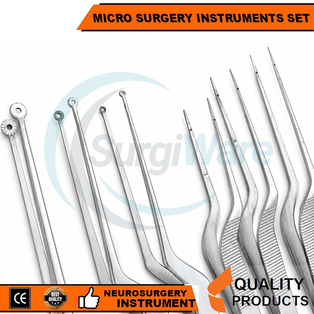 Neurosurgical Micro Surgery Set Instruments Yasargill 43 Pcs Set