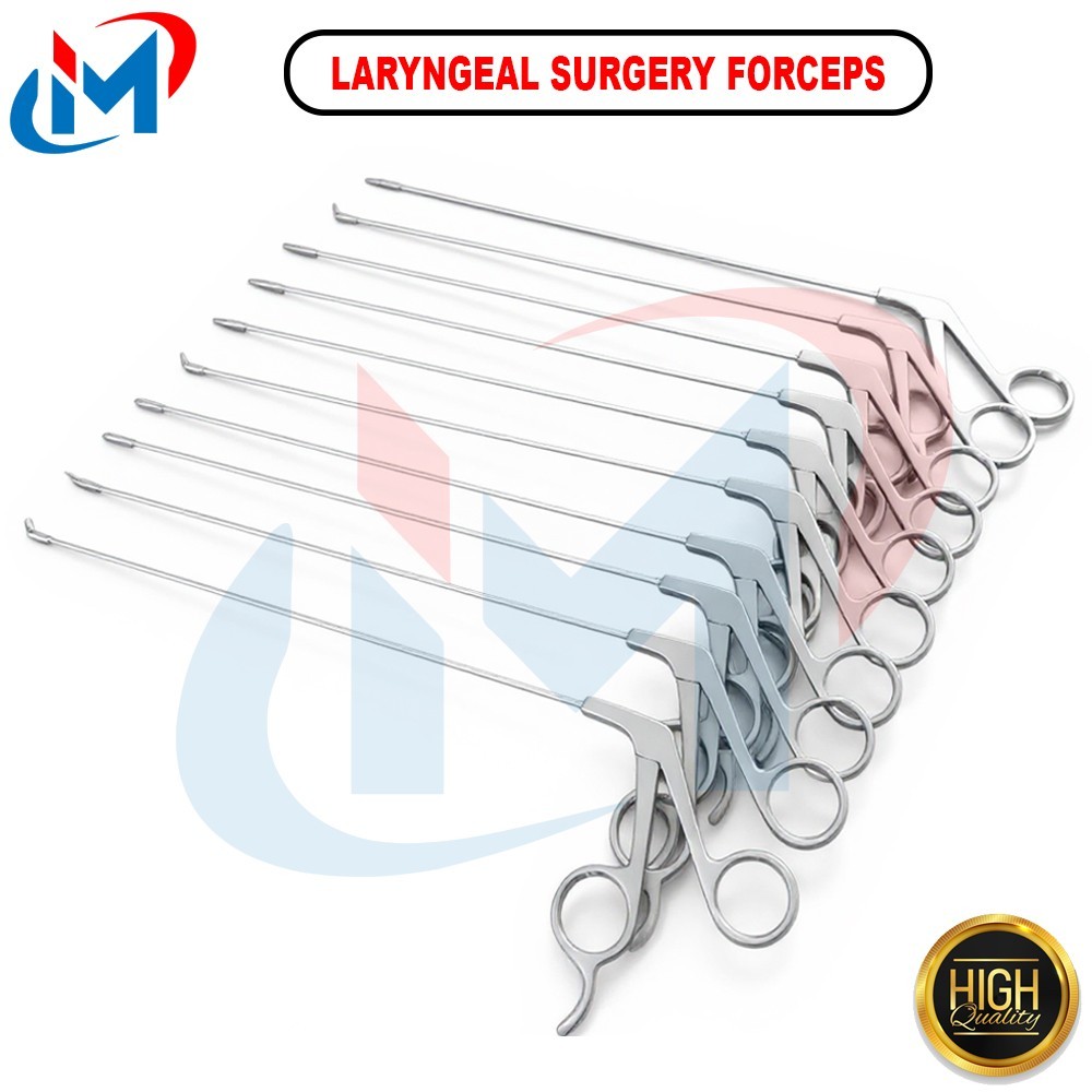 Micro Laryngeal Surgery Forceps Set of 10 PCs ENT Instruments