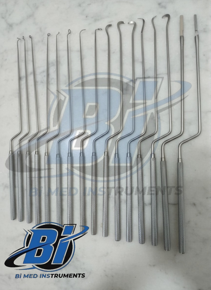 Hardy Pituitary Neuro Curettes Set Of 16 Surgical Instruments Transsphenoidal