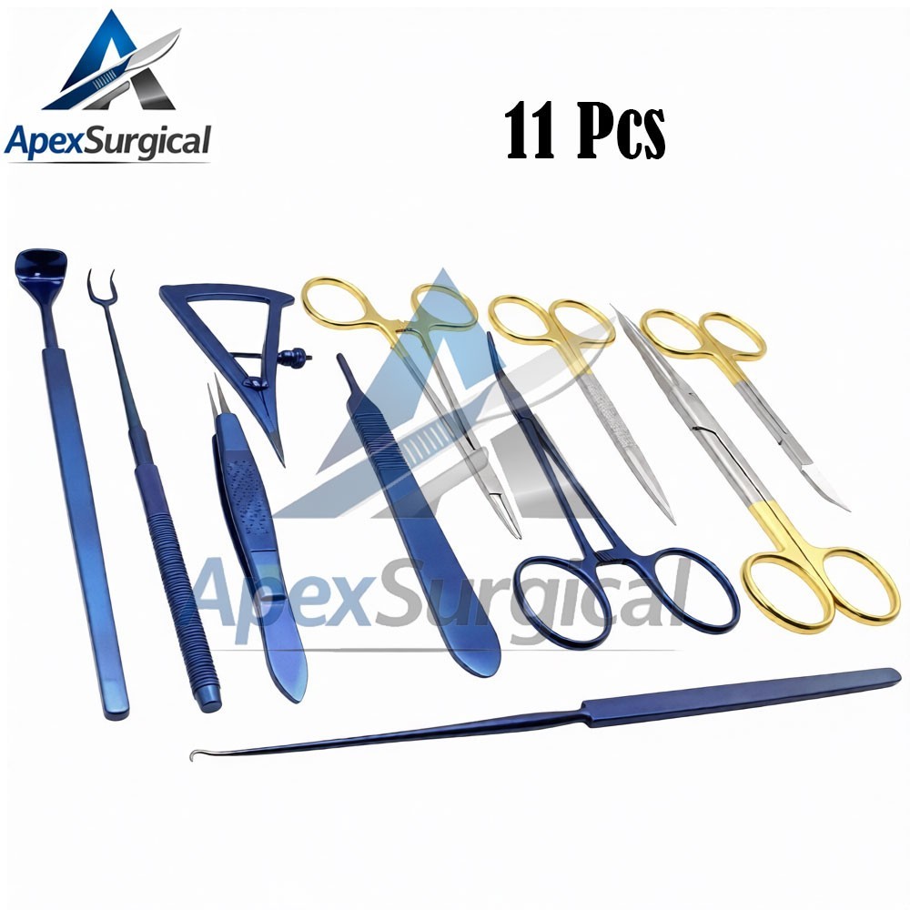 Blepharoplasty Set Plastic Surgery High Quality Instruments Set of 11 PCS