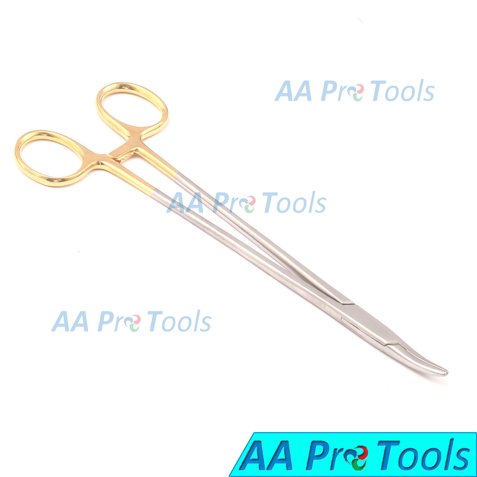 AA Pro: T/C Heaney Needle Holder 8″ Curved Surgical Instruments Tip W/ Tungsten