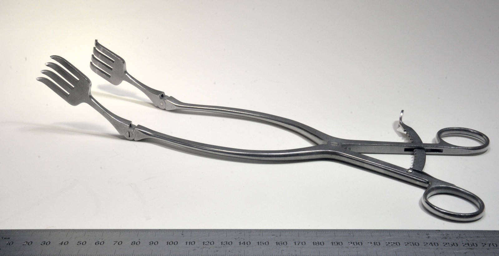 Oberhill Laminectomy Retractor 12″ Surgical 1″x1¼” Blade 4 Prong Stainless Steel