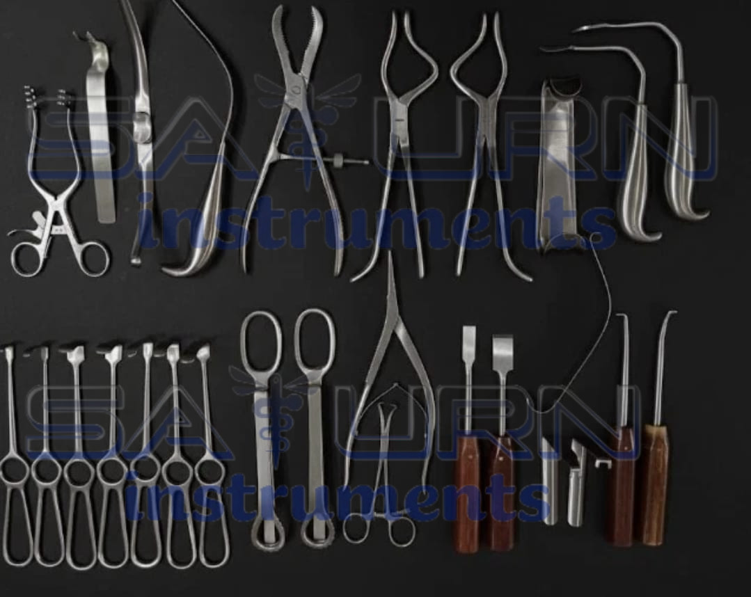 Maxillofacial Surgery surgical instruments set 28 pcs German Quality By Saturn