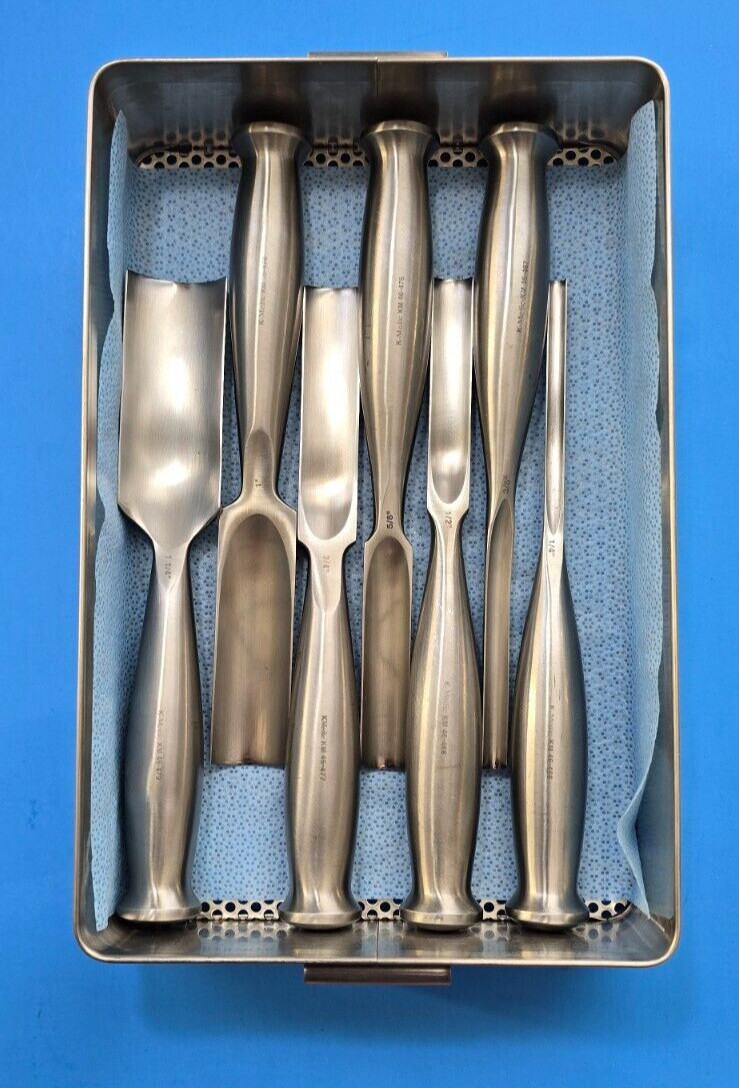 K-Medic Surgical Orthopedic Smith-Peterson Gouges Straight Set of 7