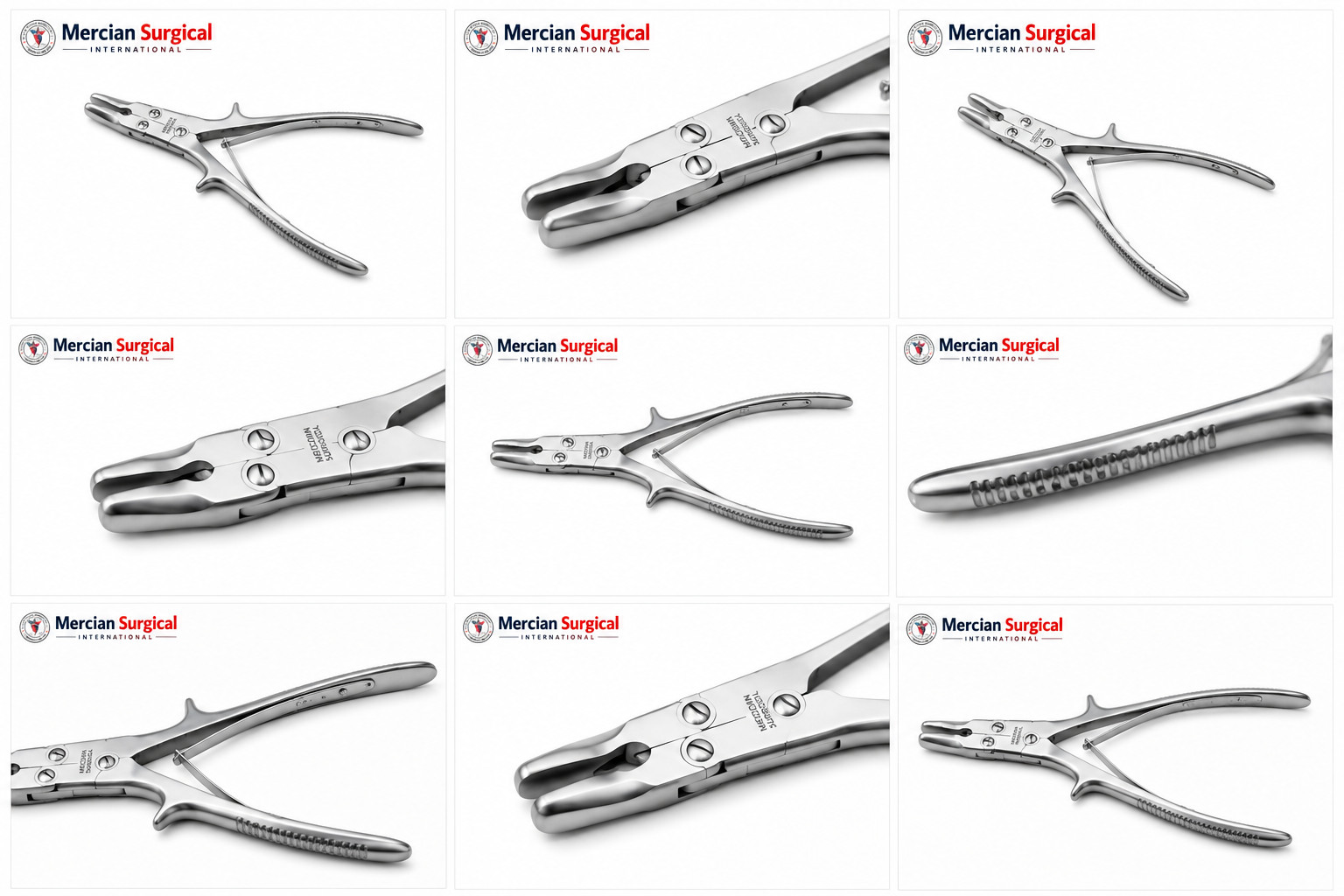Stille Luer Double Action Bone Nibbler Straight / Curved Orthopedic Instruments