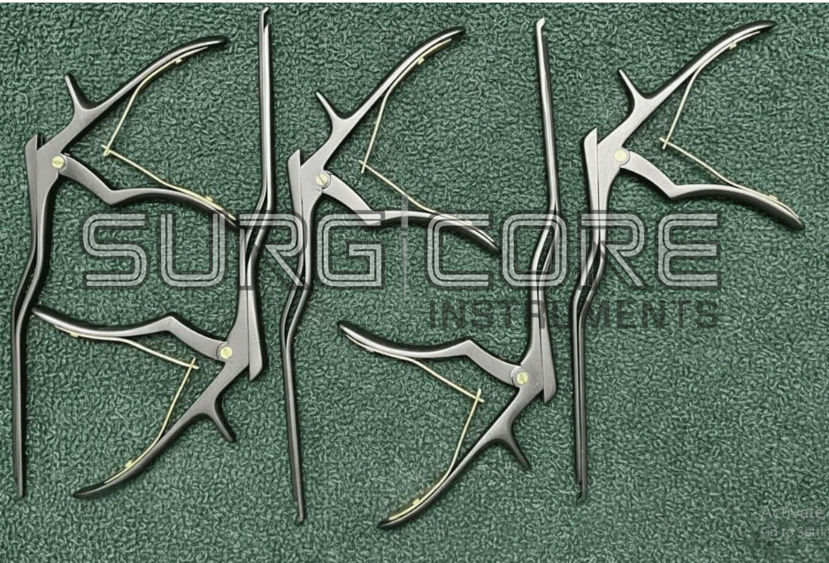 Kerrison Bayonet Bone Spine Rongeur, German Orthopaedic Instruments Set of 5 Pcs