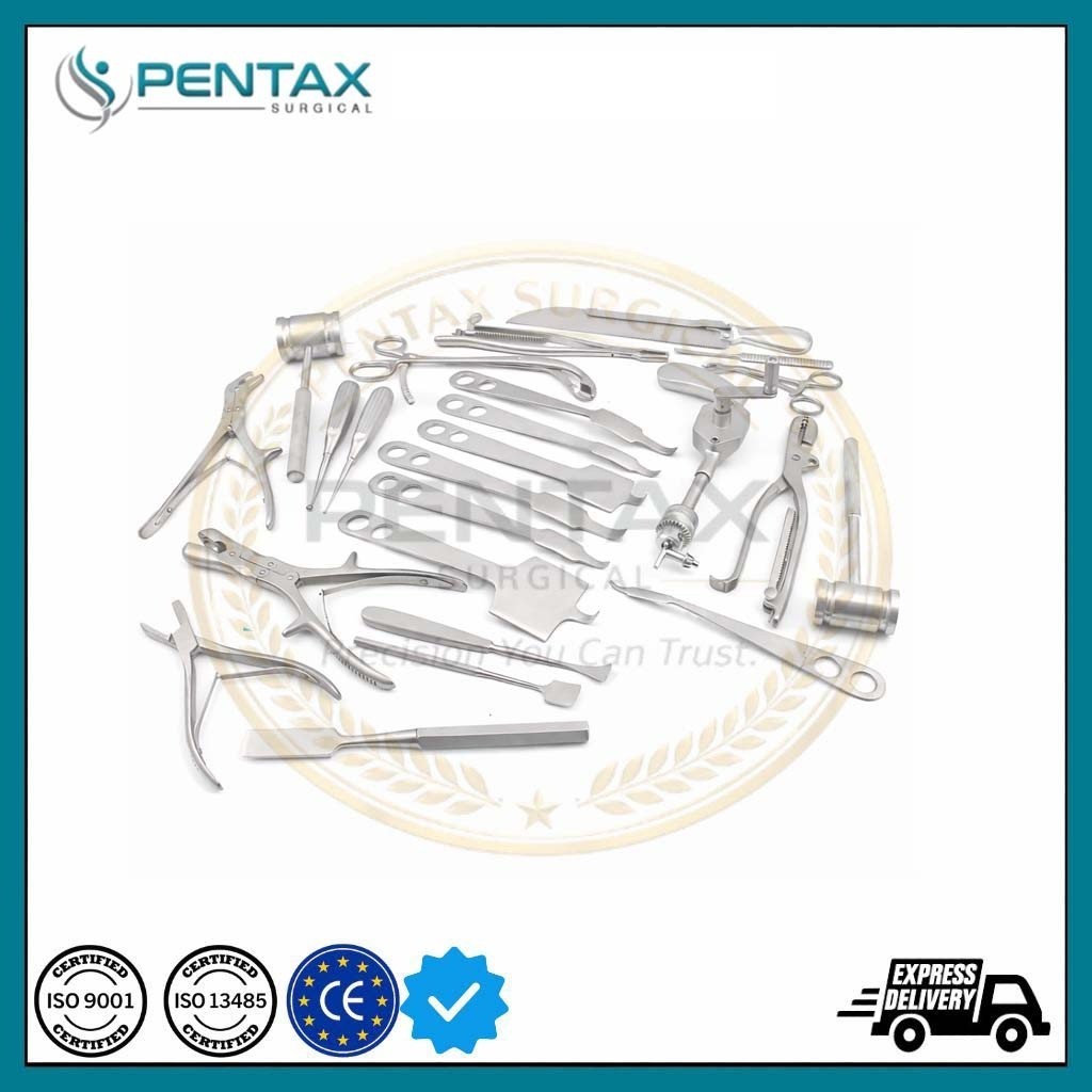 Orthopedic Surgery Instruments with Bone drill saw Complete set with box