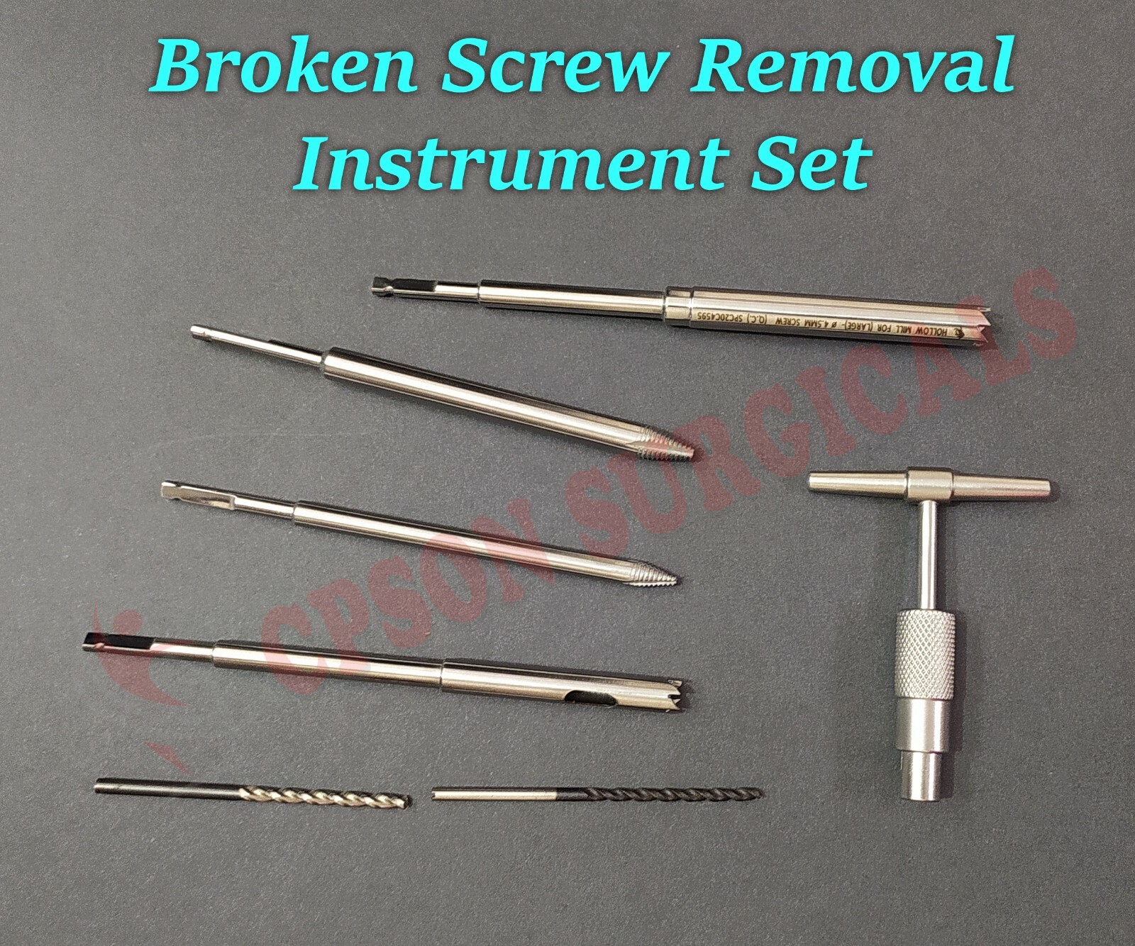 Broken Screw Removal Orthopedic Extractor Surgical Instrument SS