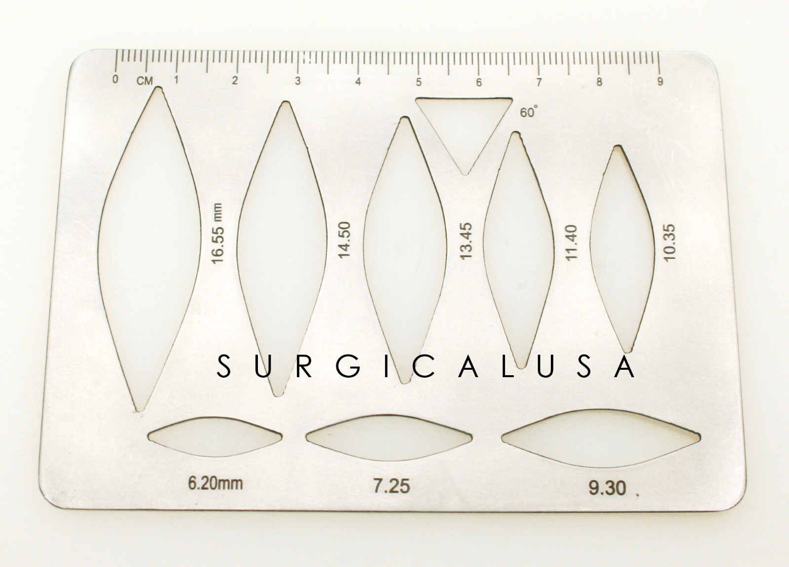 Surgical Template Guide for outlining NEW Surgical Instruments