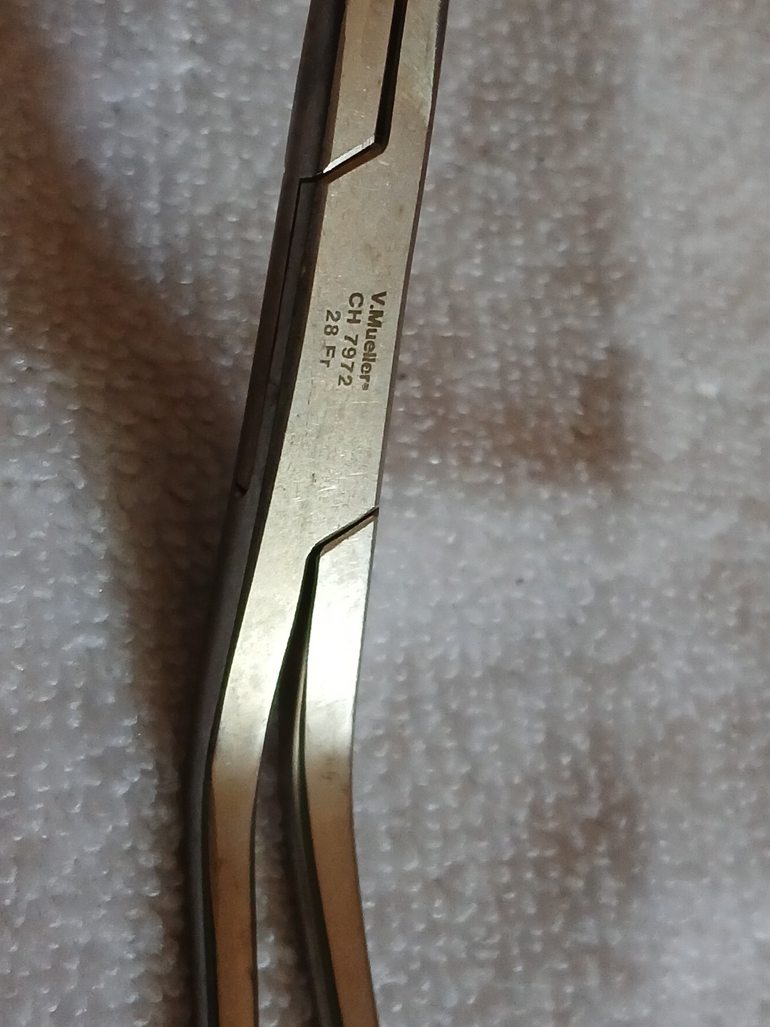 V. Mueller CH7972 Cooley Caval Occlusion Clamp 7-3/4″