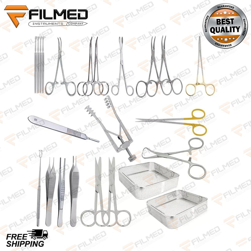 Cut down Paediatric Set of 23Pcs for Paediatrics Set General Surgery Instruments