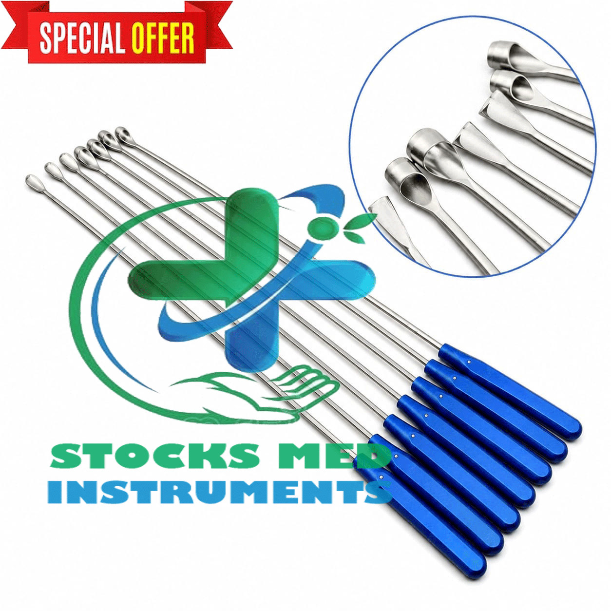 ACL PCL Tendon Orthopedic Extractor Surgical Instrument Arthroscopy 7pcs set