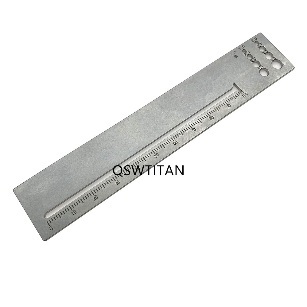 Bone Measuring Ruler Kirschner Wire Bone Screw Diameter Length Measuring Ruler