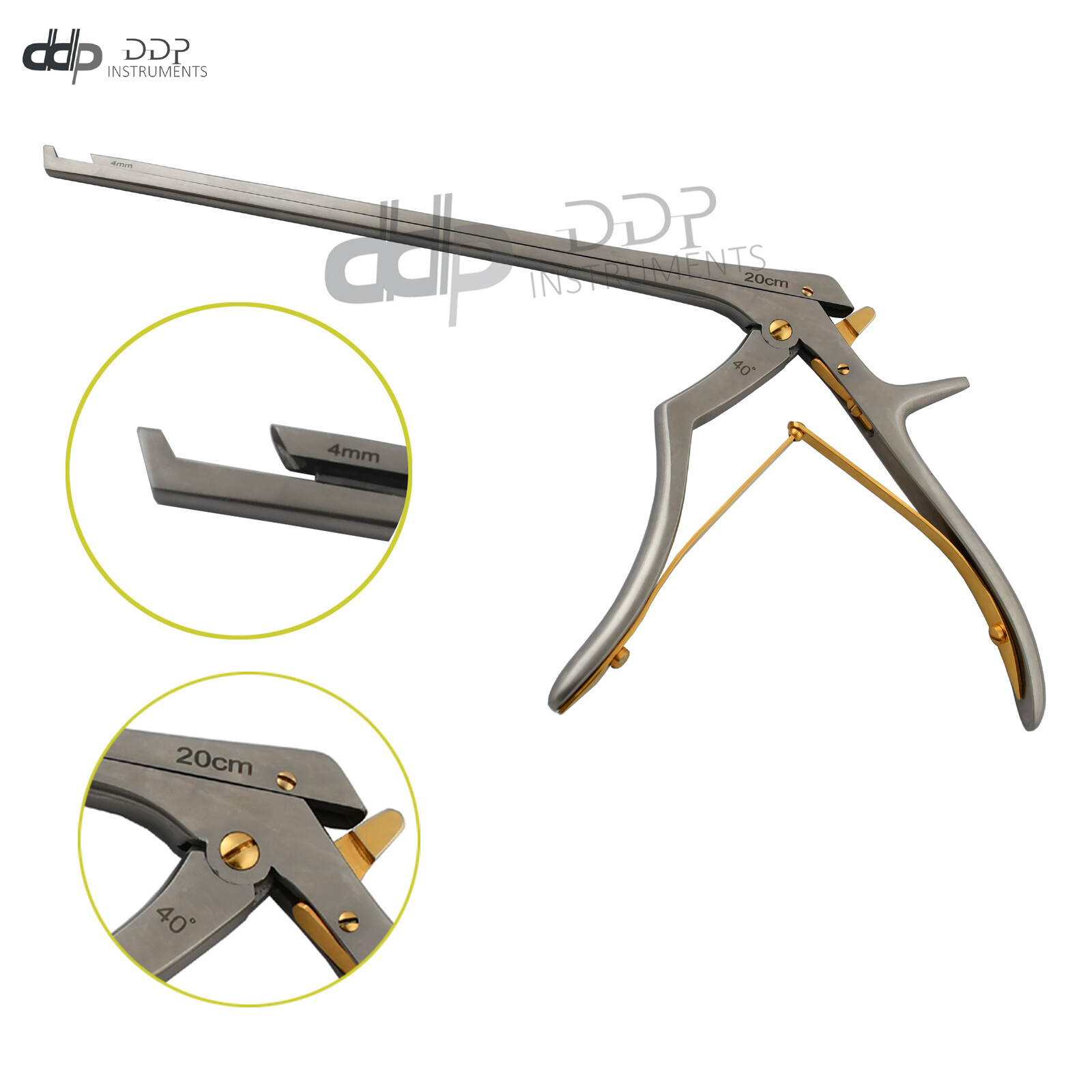 Kerrison Cervical Rongeurs 20 cm Shaft 4mm Upward 40 Degree Orthopedic OP-046