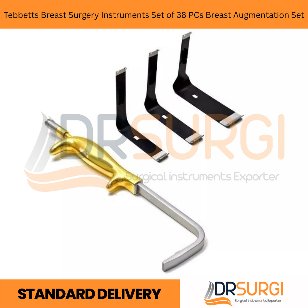 Tebbetts Breast Surgery Instruments Set of 38 PCs Breast Augmentation Set