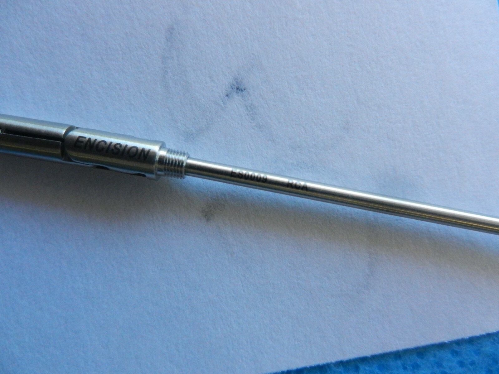 Encision Surgical Laparoscopic 5mm 35cm Bullet Nose Grasper Insert ES0009 NEW!