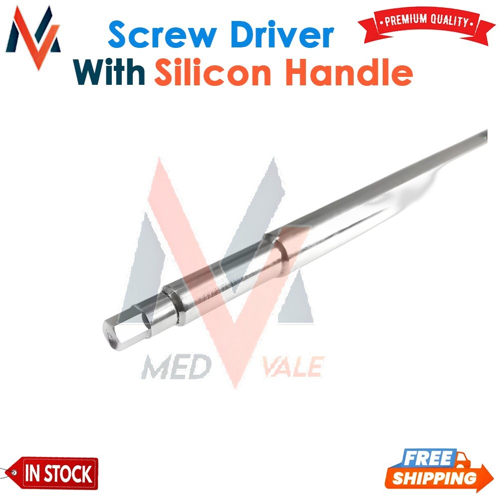 Screwdriver with Silicon Handle (Tip-3.5mm) set of 5pcs Veterinary Instrument