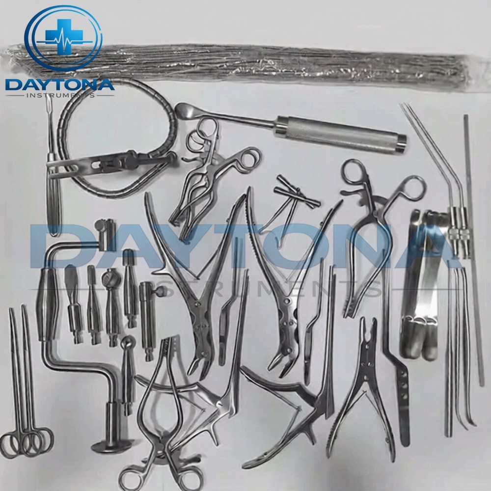 Basic Craniotomy Surgical Neuro and Spinal Orthopedic Instruments Set