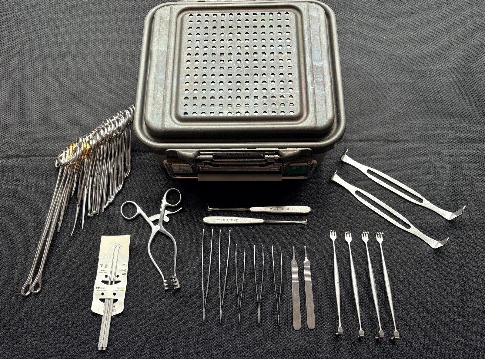 37 Piece V. Mueller Surgical Minor Instrument Tray w/ Case