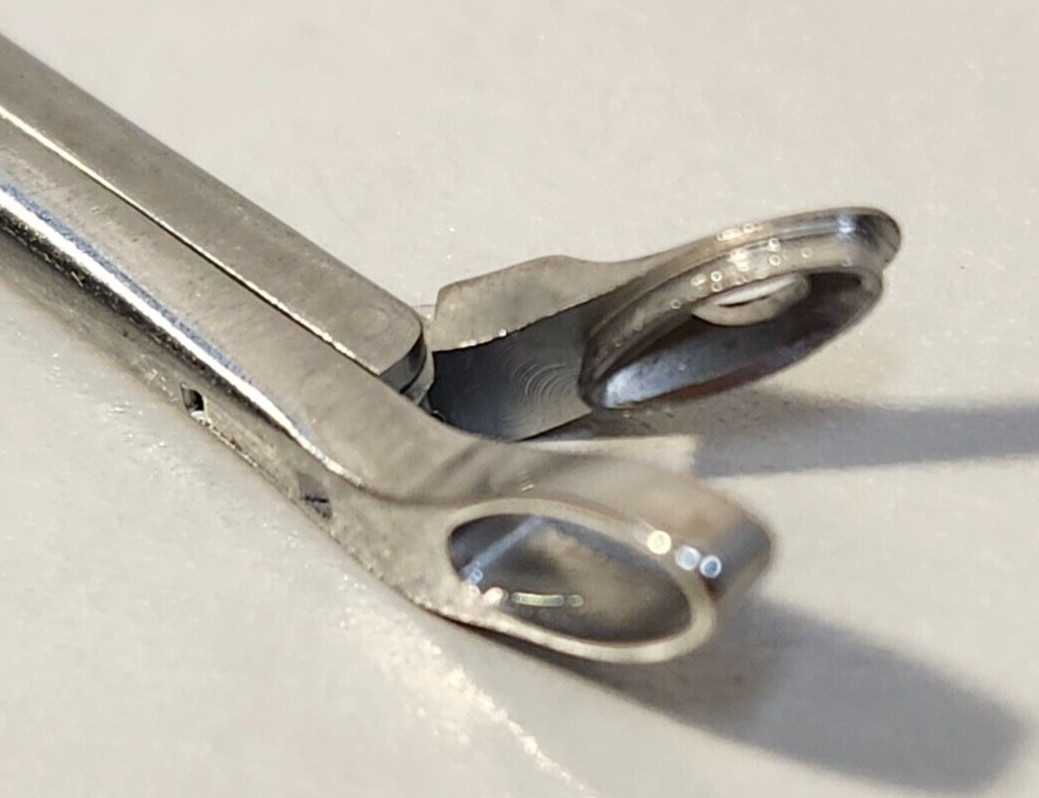 Richards 7023-0742 Curved Left Surgical / Biopsy Forceps