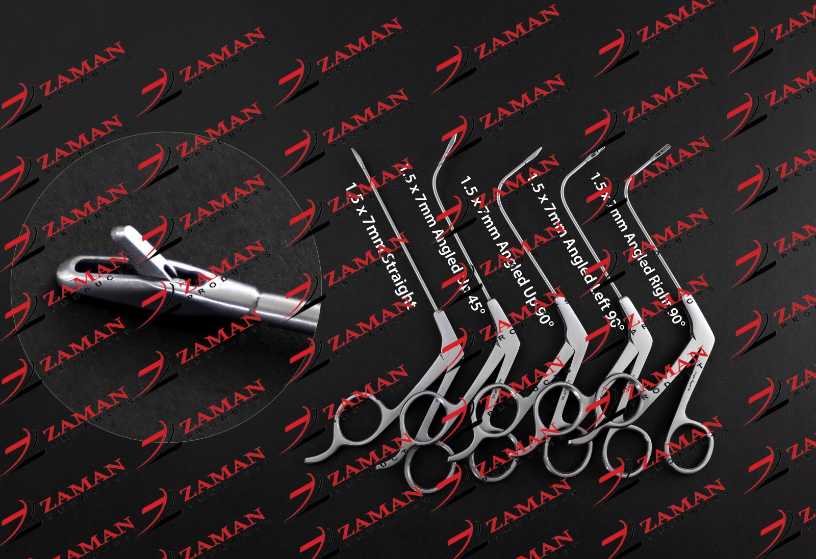 Mini-Struycken Through-Cutting Forceps Set of 5 Pieces ENT instruments By ZP