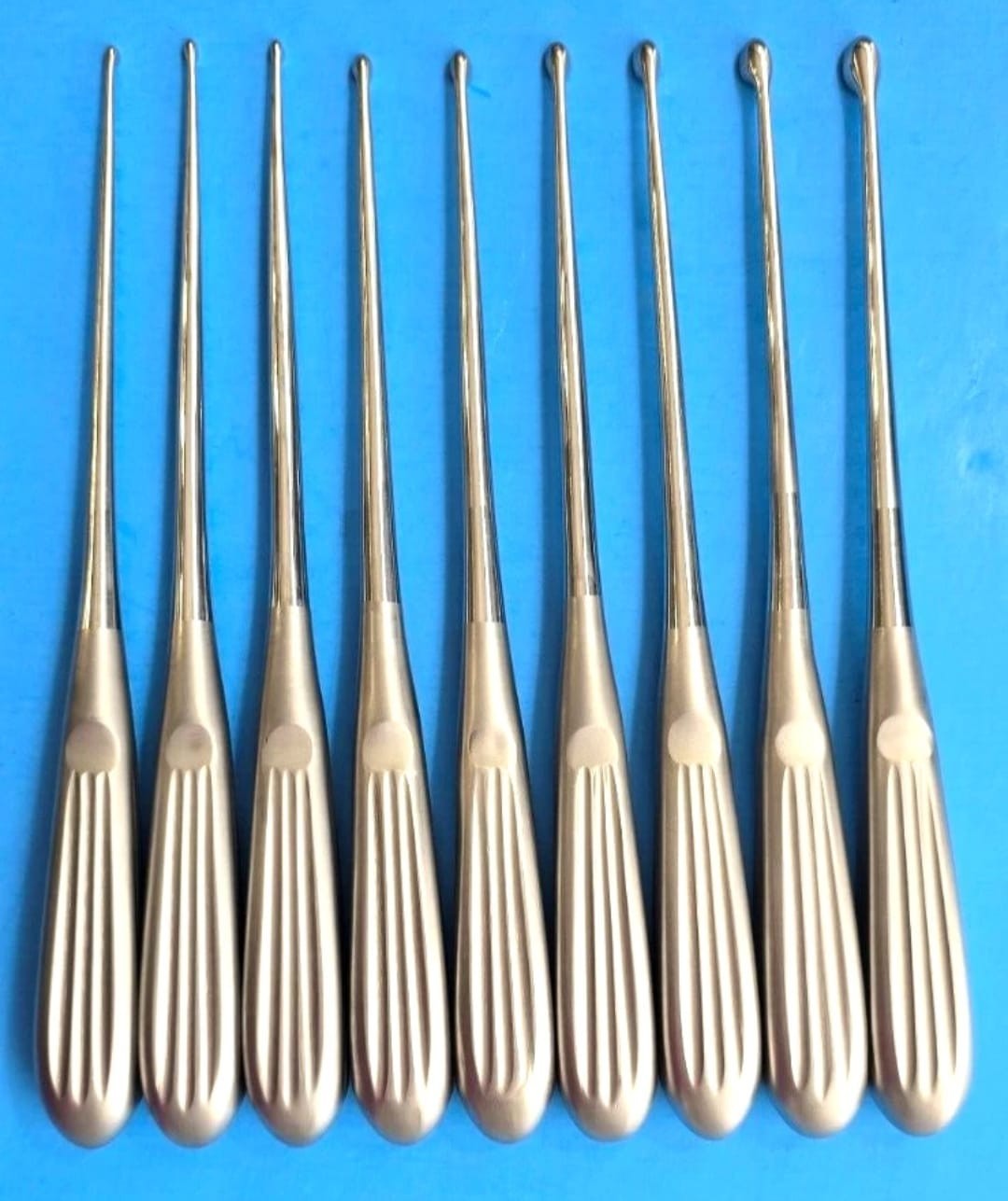 Turtle Surgical Orthopedic Brun Bone Curette Set 9″ (Size 000,00,0,1,2,3,4,5,6)