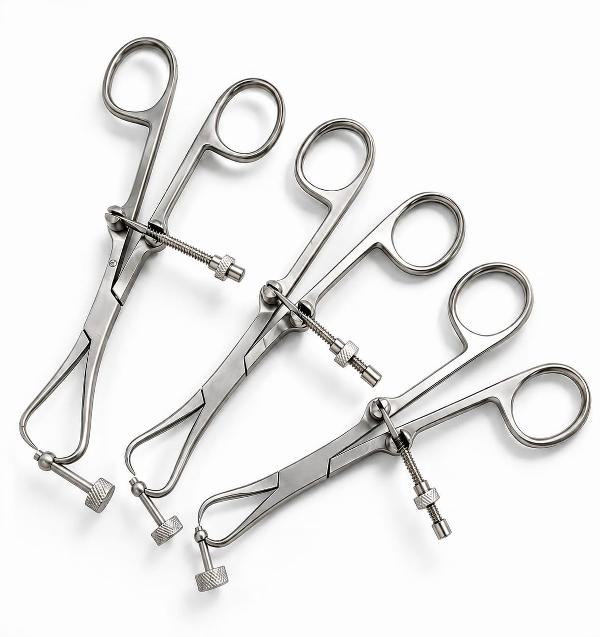 Plate Holding & Drill Guide Forceps Veterinary Orthopedic Instruments Set of 3