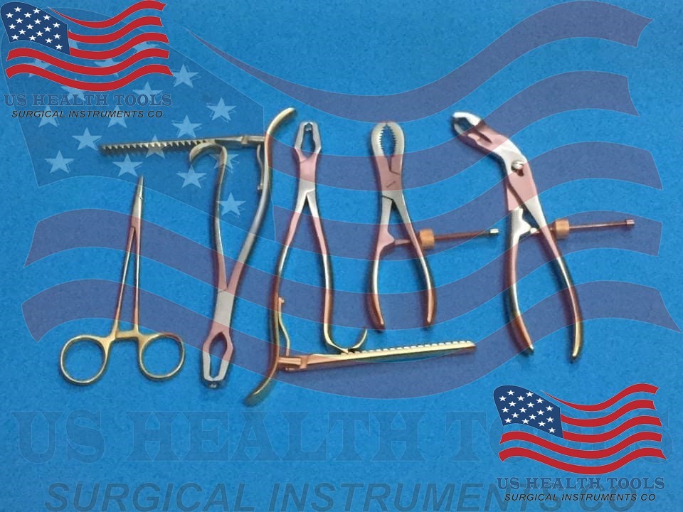 Assorted Bone Holding Surgical Orthopedic Instruments Set of 5 Pcs German Steel