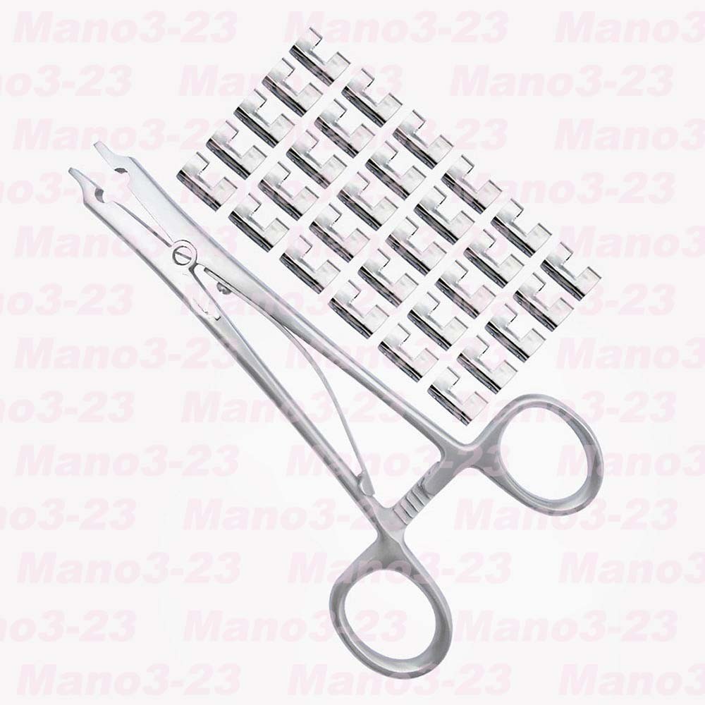 Raney Scalp Clip Applicator Plus 25 PCs Clip Surgical Orthopedic Instruments