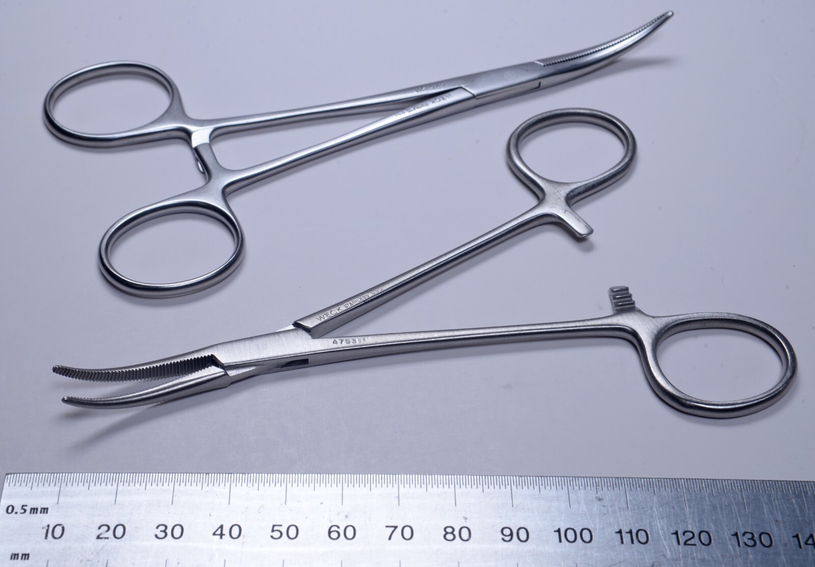 2x Weck #475311 Crile Curved Forceps 5½” Stainless Steel Surgical