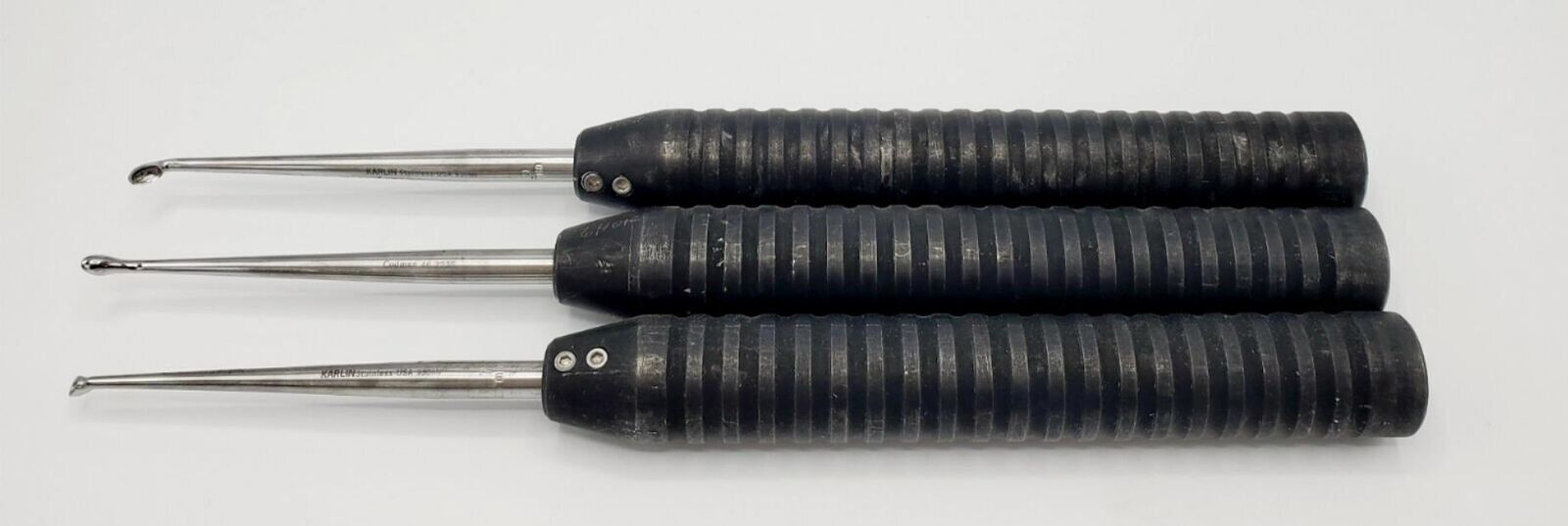 Codman Karlin XL Magnum Cup Curettes Set of 12 – Surgical Instruments, Used