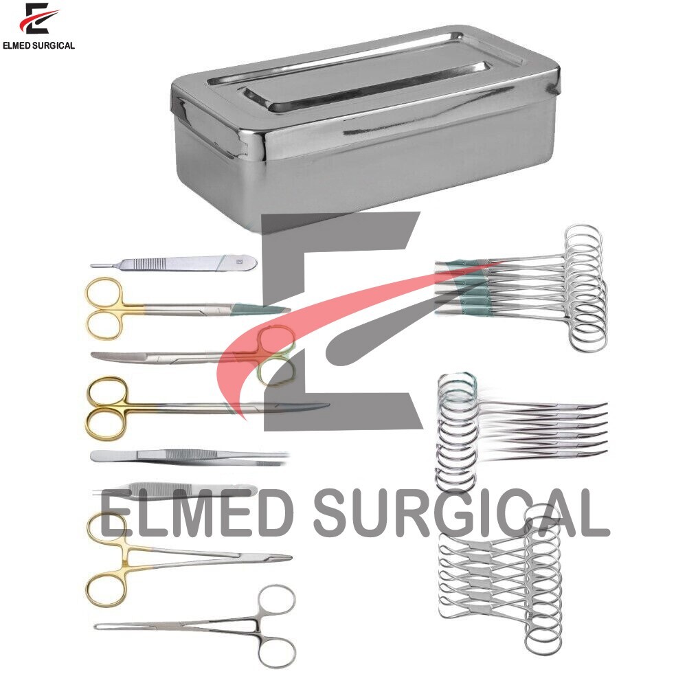General Surgery Set Vasectomy Meatotomy Instruments Set Stainless Steel with Box