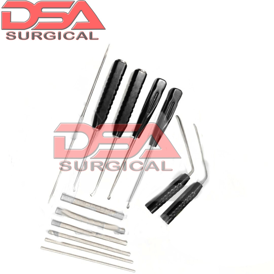 Spinuss Unilateral Biportal Endoscopic orthopedic Instruments Set Of 13 Pcs