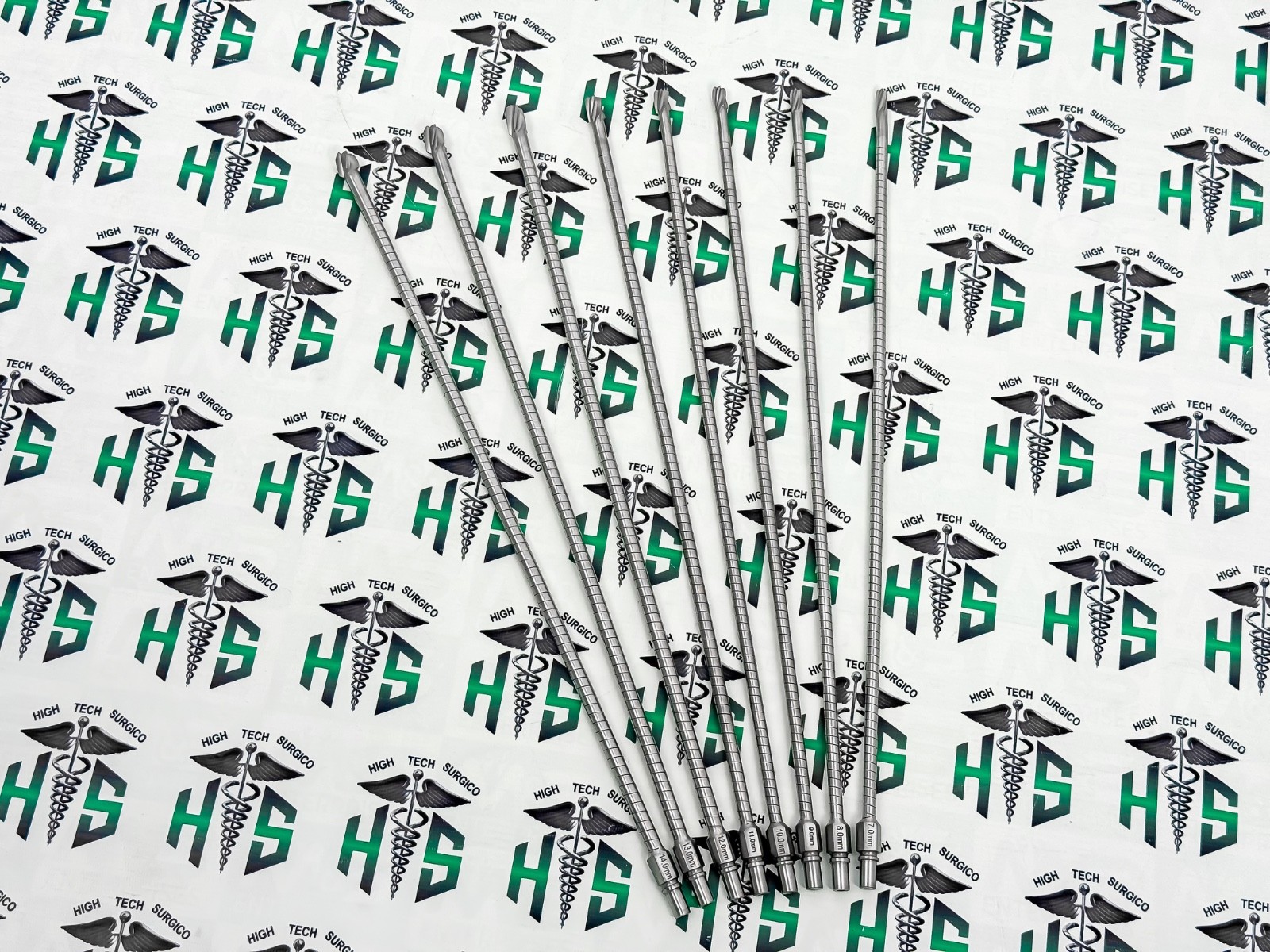 Flexible Reamer Surgical Instruments 7mm-14mm Set 8 Pcs Orthopedic Instruments