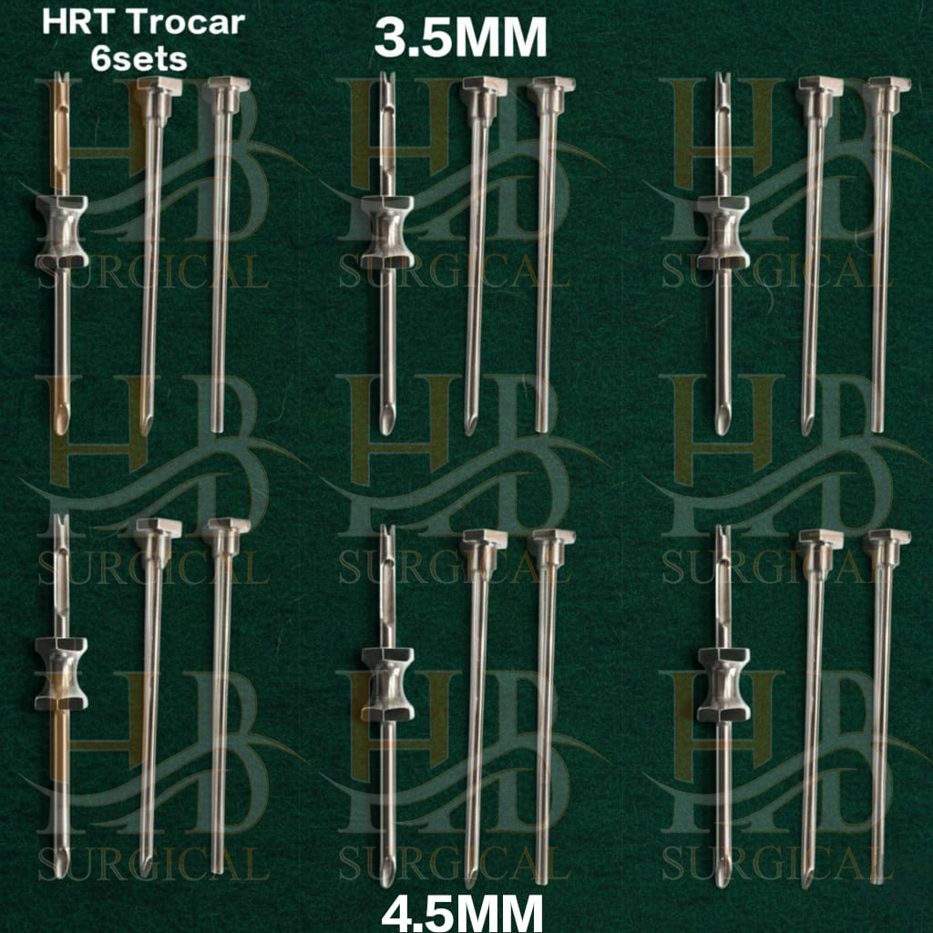 6 Sets HRT Trocar 3.5 mm and 4.5mm Hormone Replacement Pellet Insertion Kit