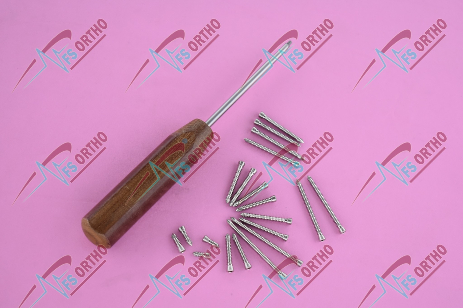Safety Locking Screws 5.0mm Self-tapping ,Stainless Steel 316L (140 pcs)