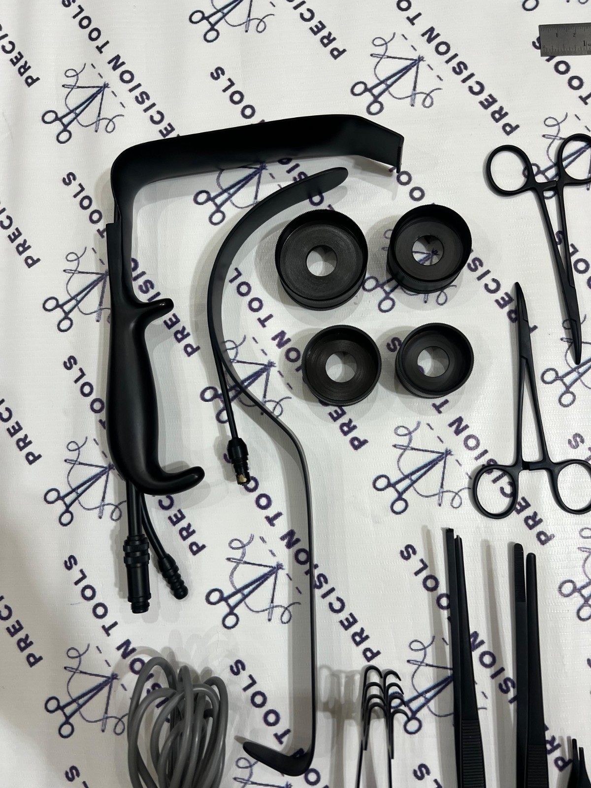 Facelift Instruments set, Plastic surgery instruments Set of 40 PCS Black Coated