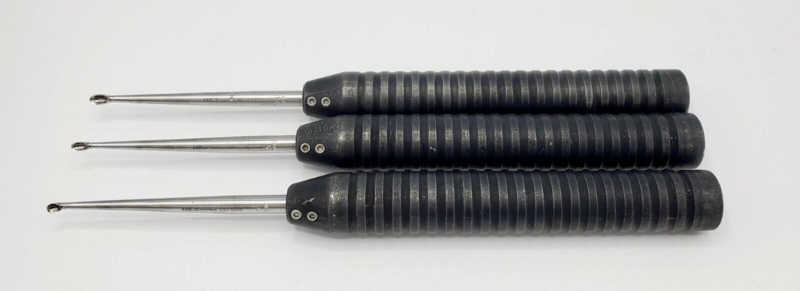Codman Karlin XL Magnum Cup Curettes Set of 12 – Surgical Instruments, Used