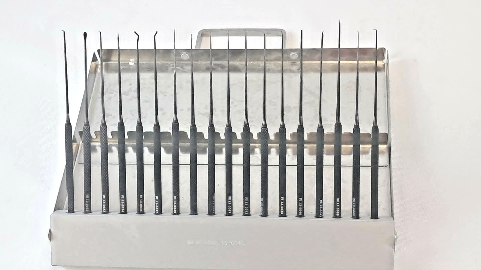 Richards ENT Anodized Otolaryngoscopy Pick Set w/ Case